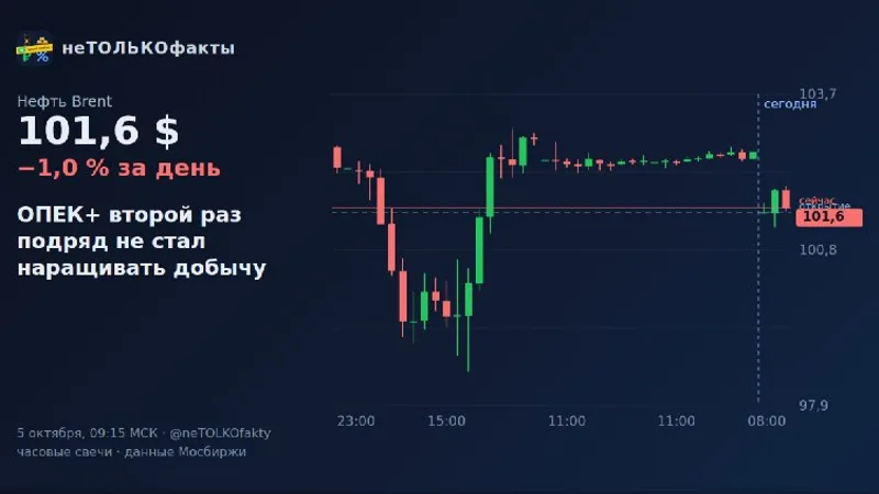 ОПЕК+ второй раз подряд не стал наращивать добычу