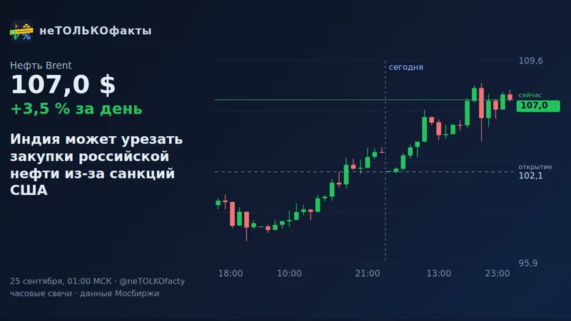 Индия может урезать закупки российской нефти из-за санкций США
